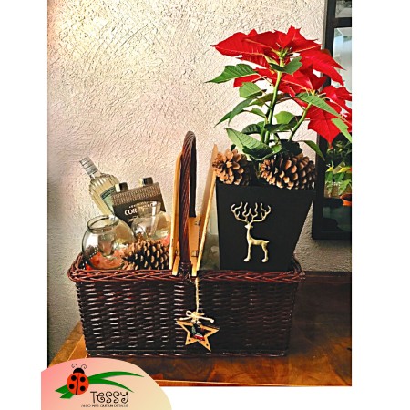 Canasta picnic navideña