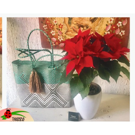 Bolsa forrada con maceta