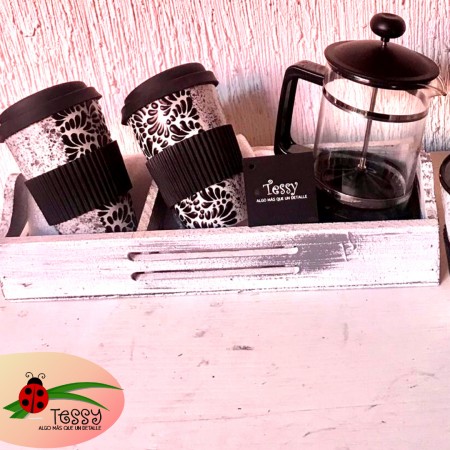 Thermo de talavera con prensa francesa